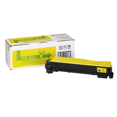 TK-560Y (yellow) желтый тонер картридж для Kyocera FS-C5300DN, FS-C5350DN, ECOSYS P6030cdn